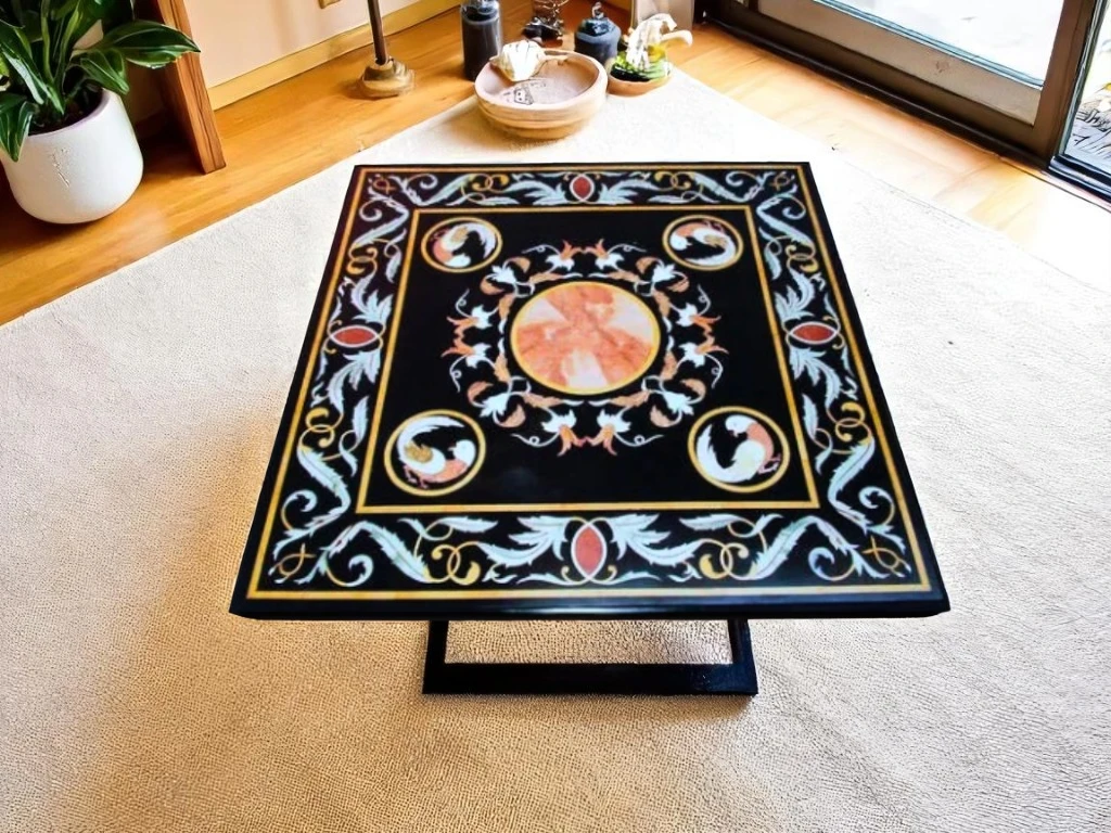  Marble Square Table – Perfect for Any Space